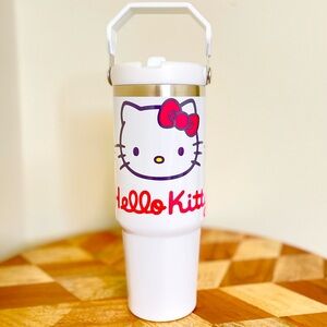 NEW Hello Kitty 30oz Tumbler.Double wall Stainless Cup keeps cold and hot drinks